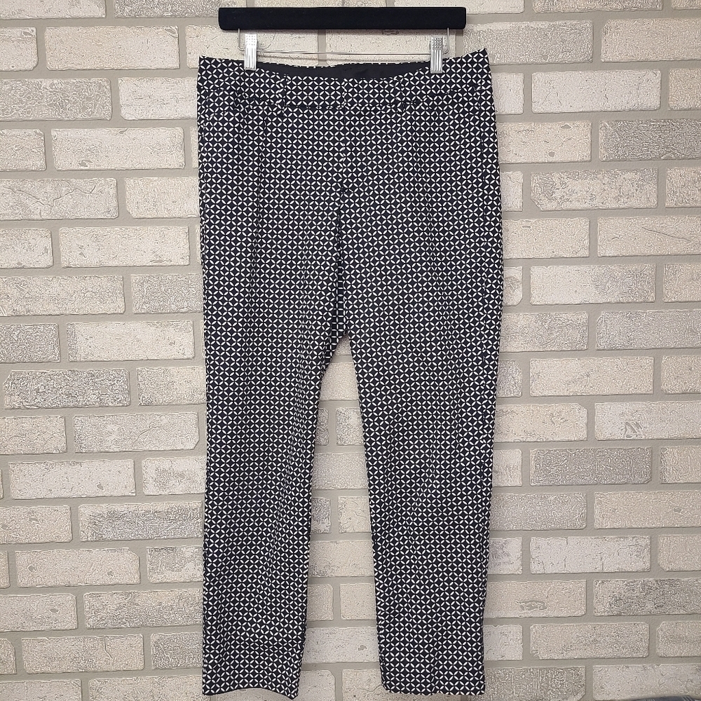 ANA Geometric Pattern Business Casual Pants Size 8
